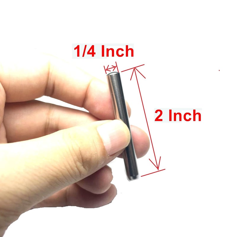 ZDingTech 10PCS 1/4 x 2 Inch Dowel Pins Shelf Pegs 1/4 inch,Bearings Alloy Steel pins Wood Bunk Bed Dowel Pins 1/4 Shelf Pins 1/4 inch Metal pins Fasten Elements for Fixing a Component's Position - Image 2